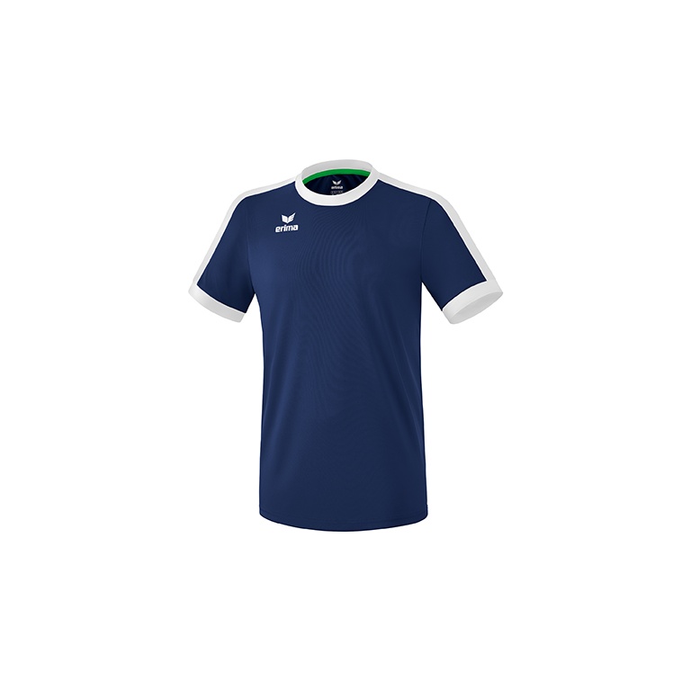 Erima Sport-Tshirt Trikot Retro Star (100% Polyester) navyblau/weiss Herren